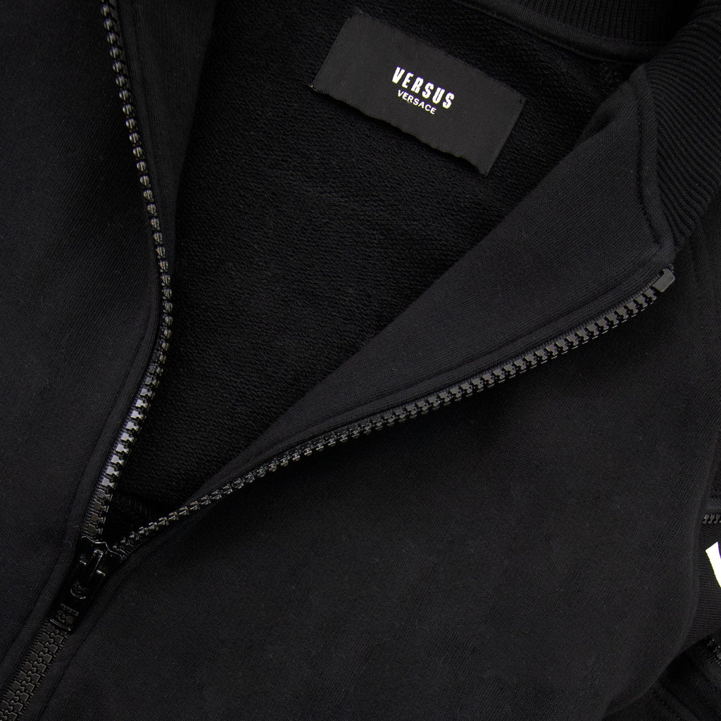 Versace Versus Zip Print Bomber Jacket Black