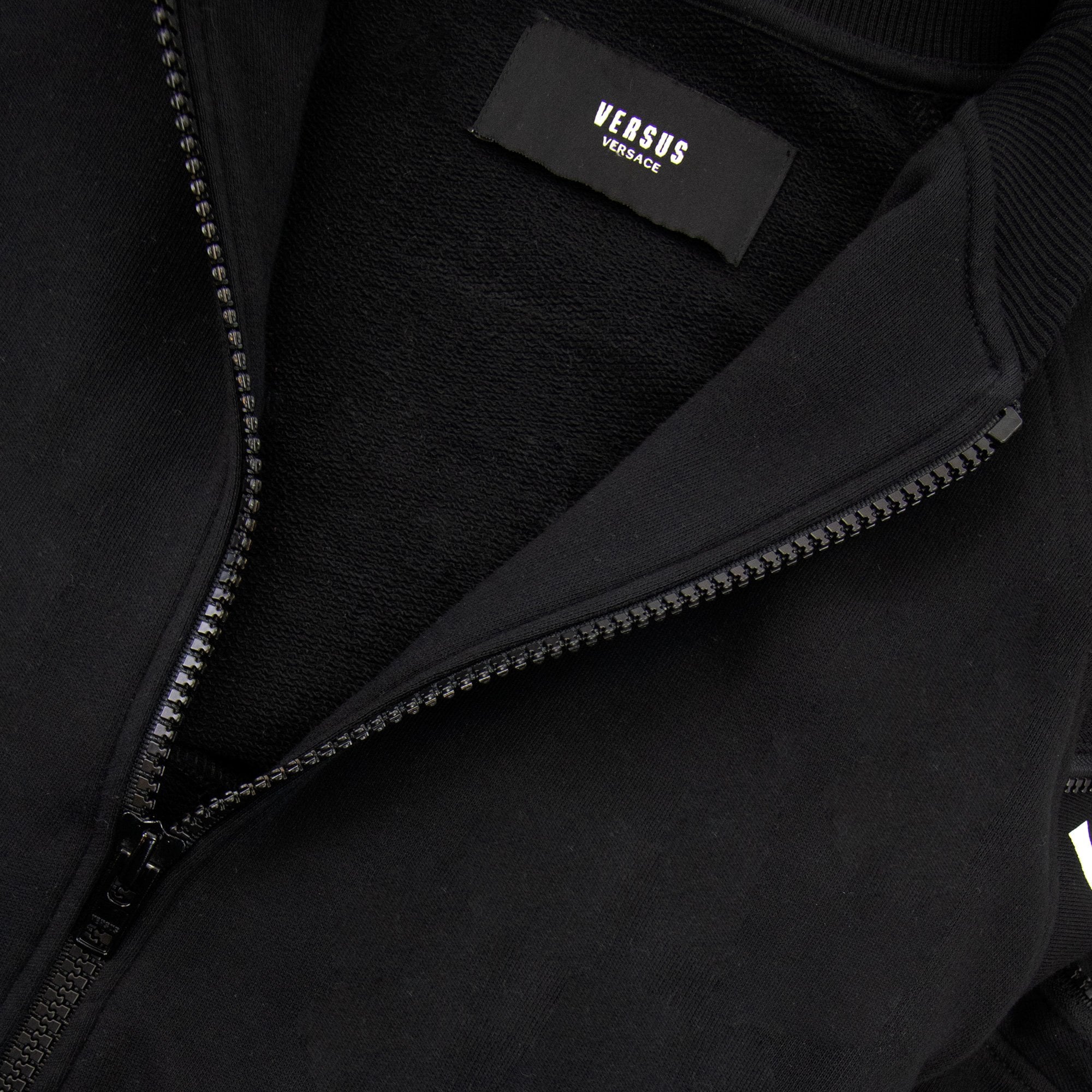 Versace Versus Zip Print Bomber Jacket Black