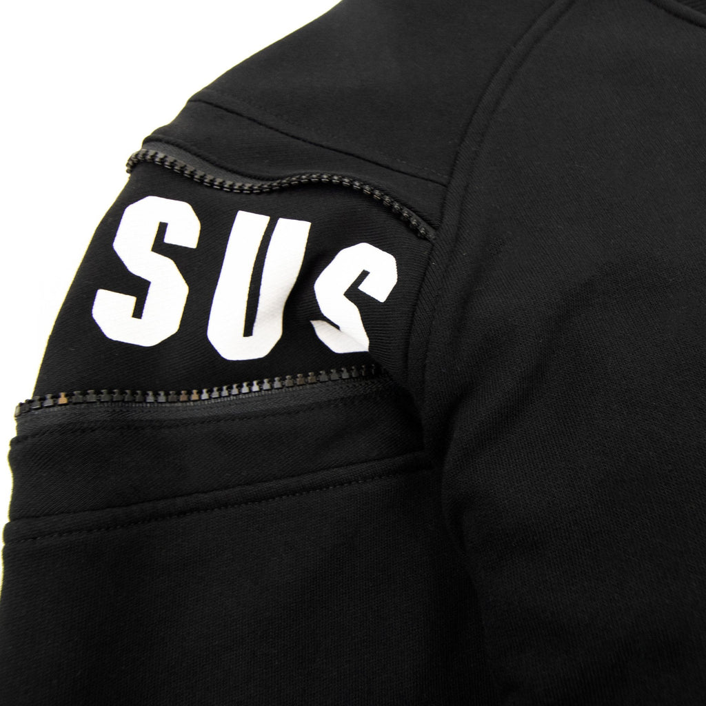 Versace Versus Zip Print Bomber Jacket Black