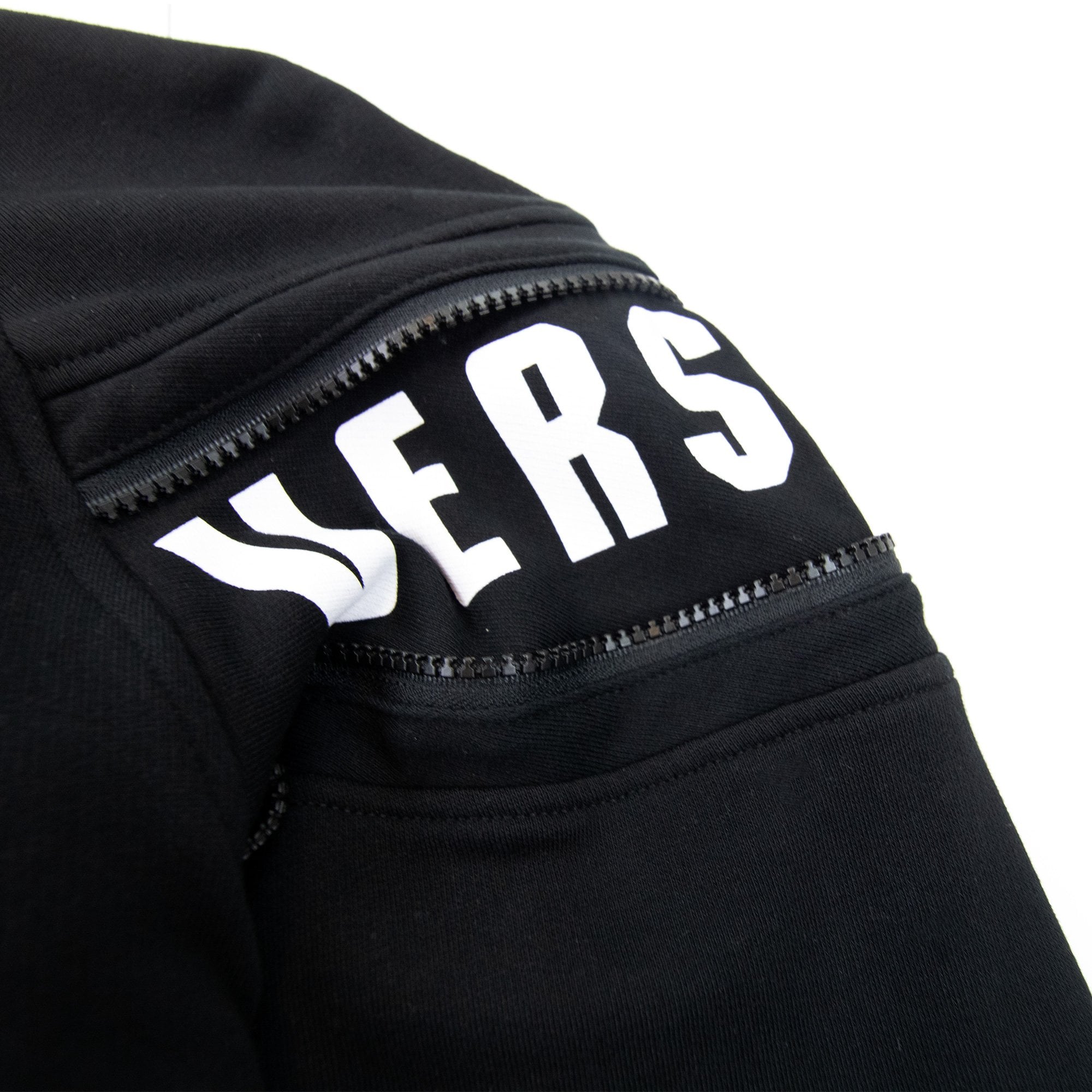 Versace Versus Zip Print Bomber Jacket Black