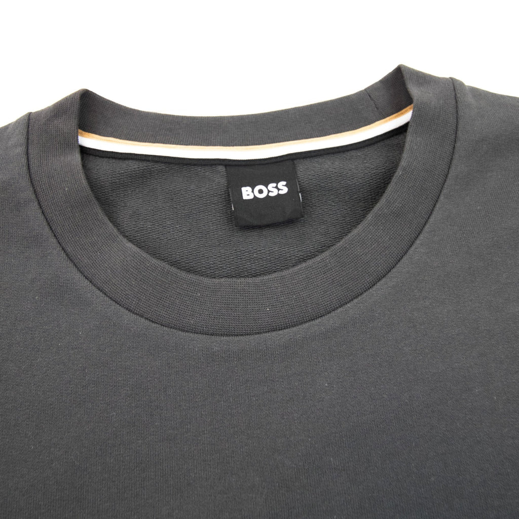 Hugo Boss Heritage Embroidered Logo Sweatshirt Dark Grey 022