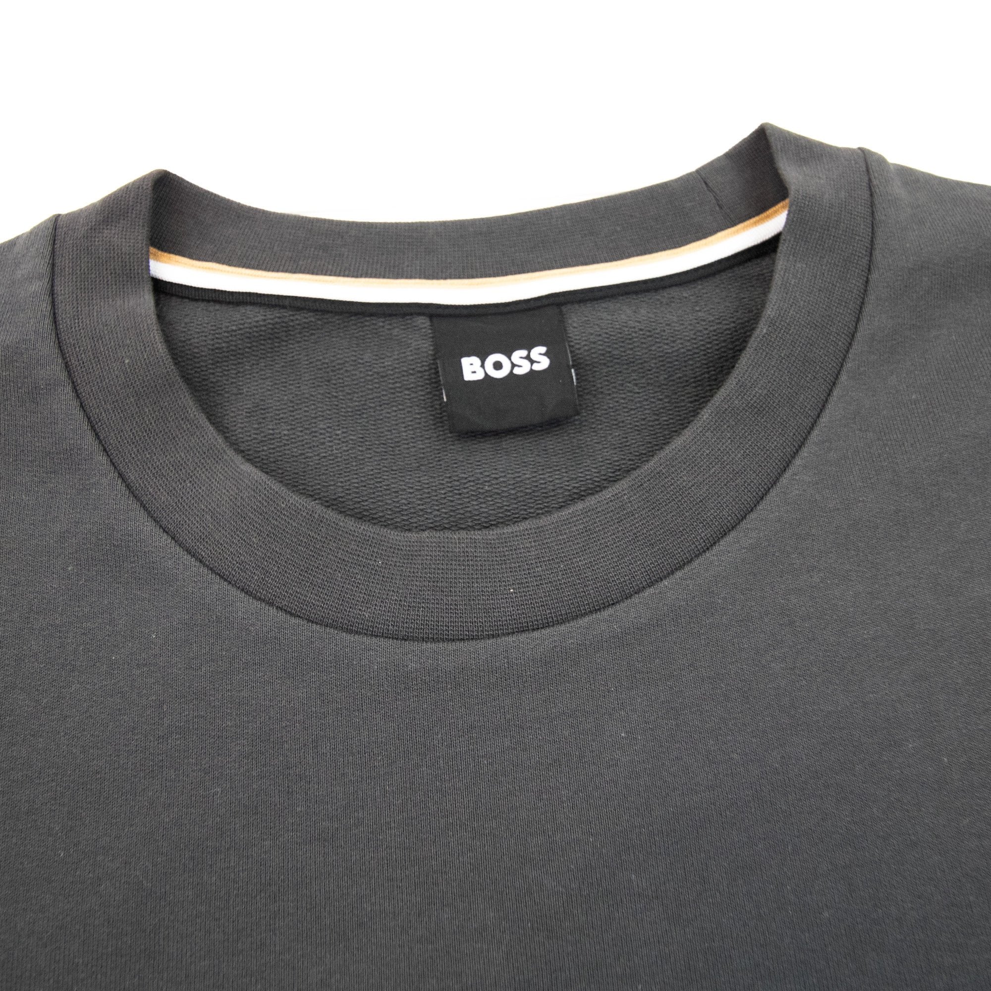 Hugo Boss Heritage Embroidered Logo Sweatshirt Dark Grey 022