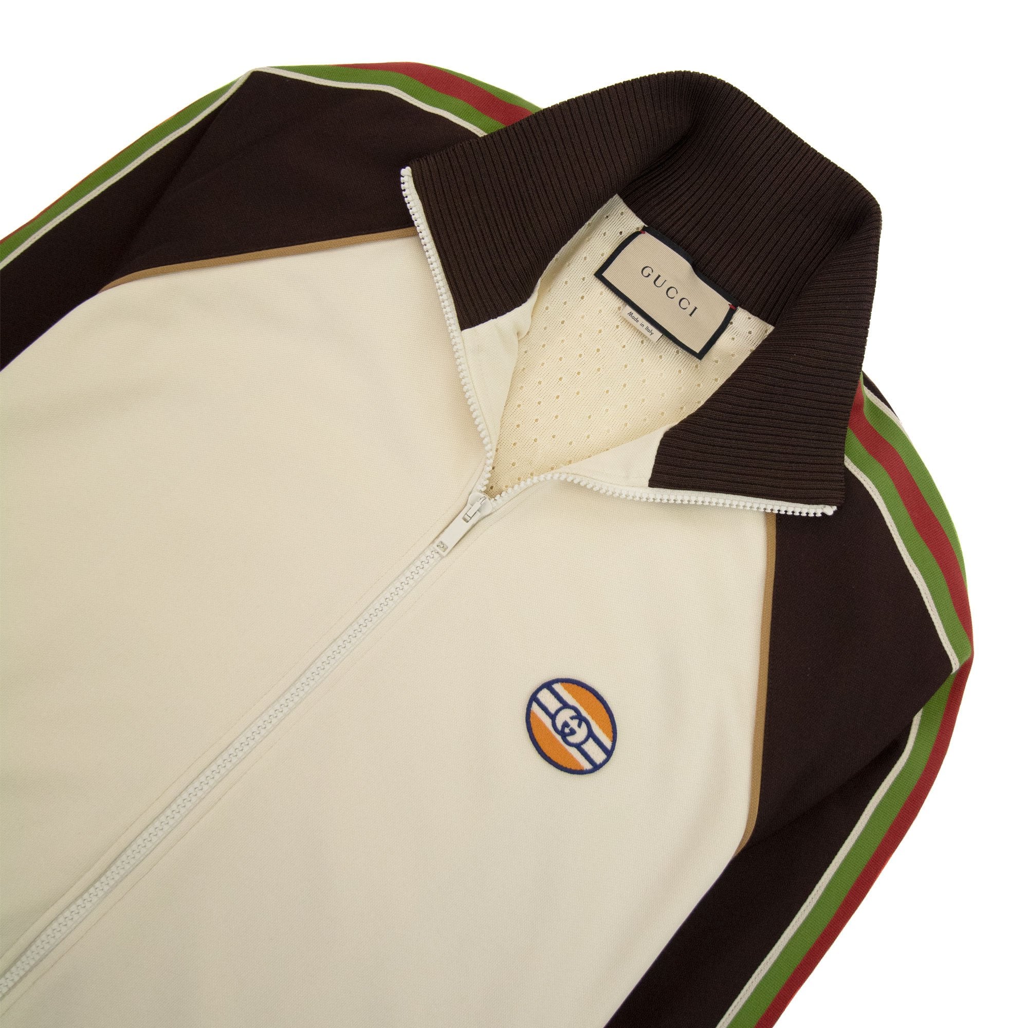 Gucci Gg Patch Track Jacket Beige