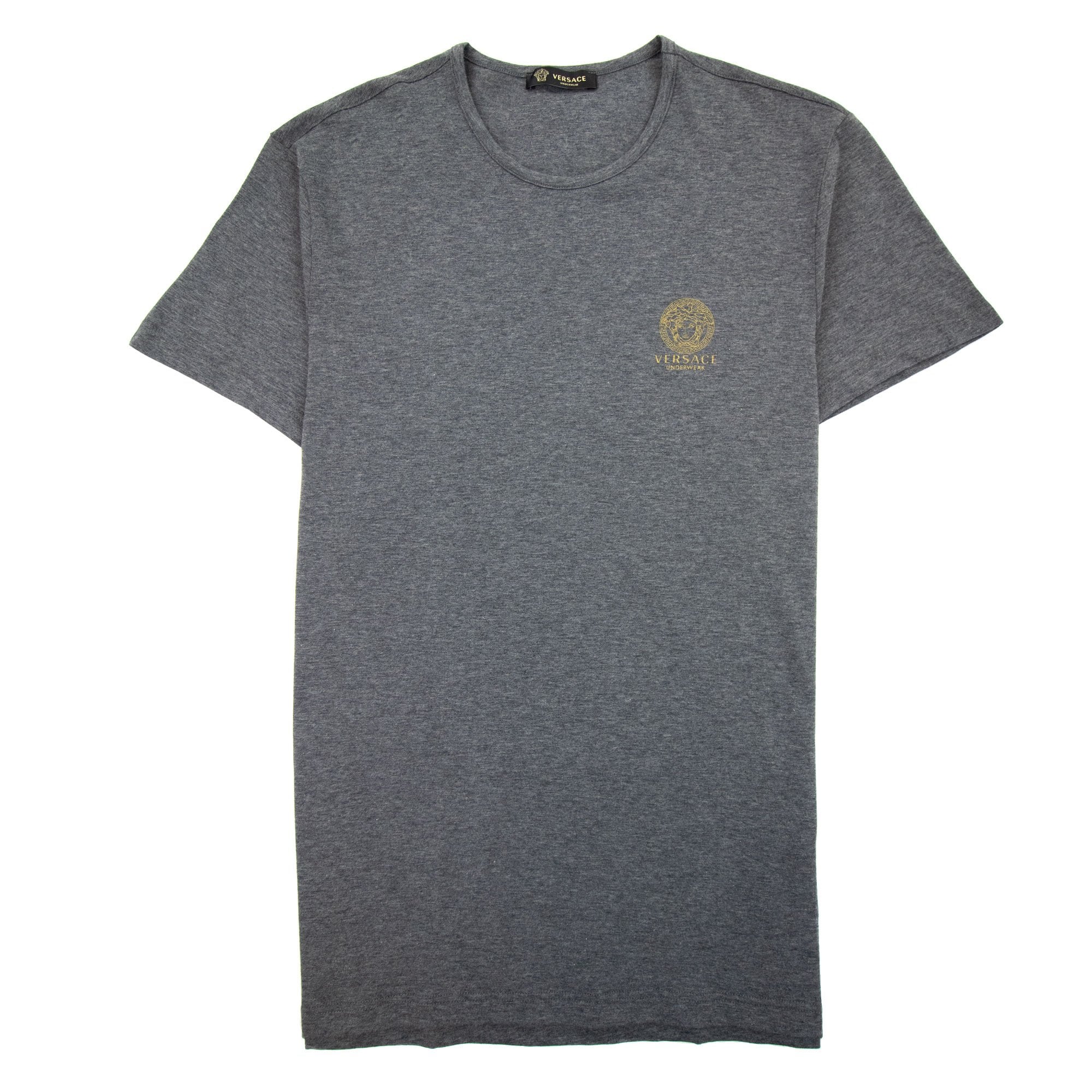 Versace Chest Logo Tee Grey