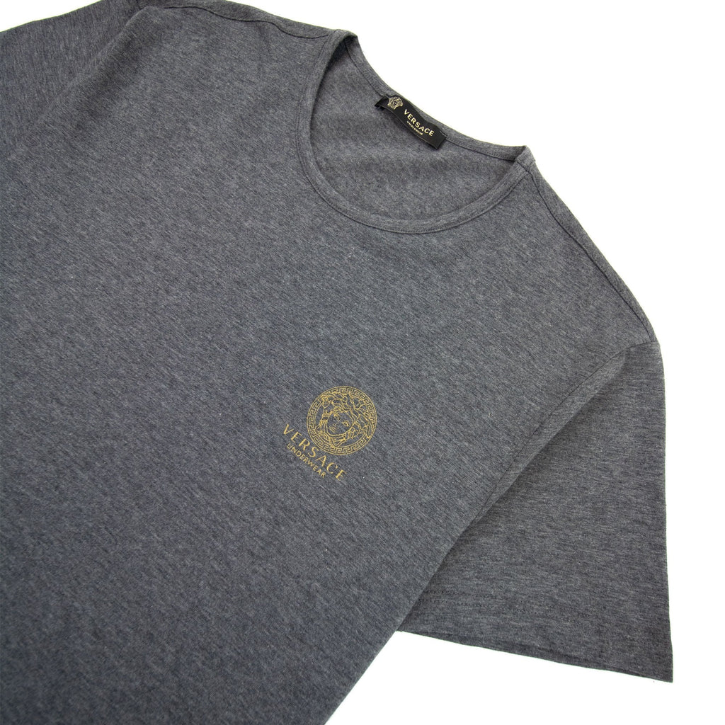 Versace Chest Logo Tee Grey