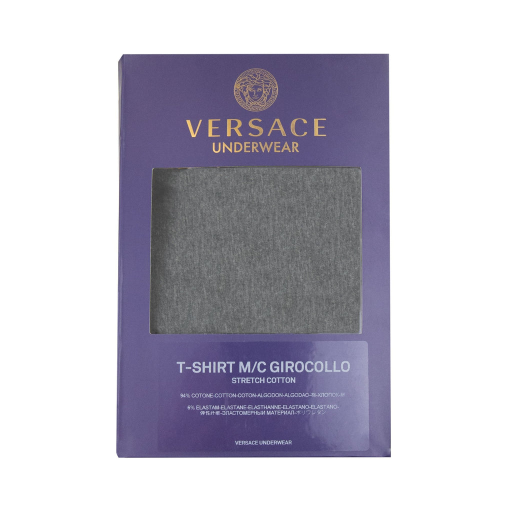 Versace Chest Logo Tee Grey