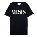 Versace Versus Logo Printed T Shirt Black