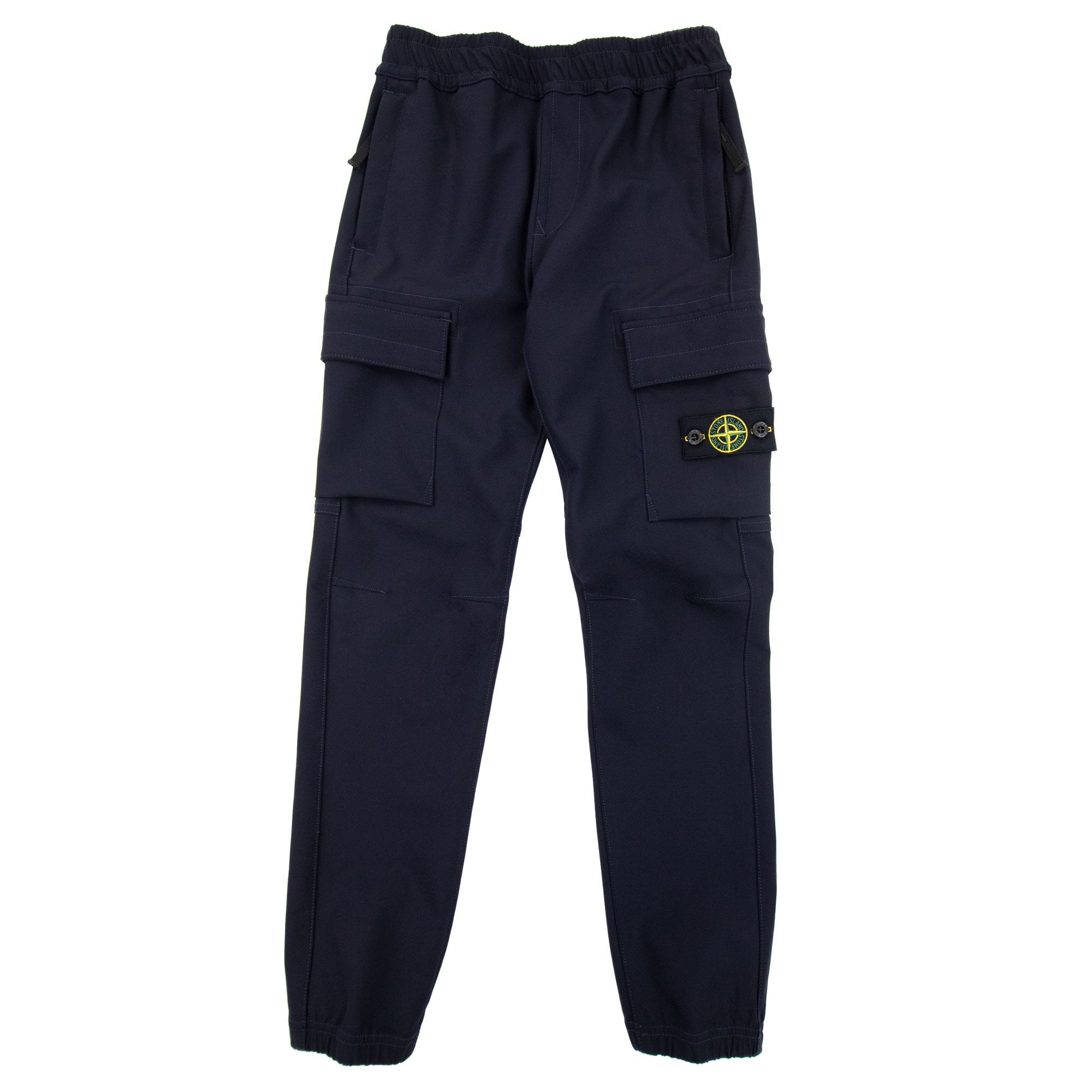 Stone Island Junior 30612 Stretch Nylon Canvas Cargo Trouser Navy V0020