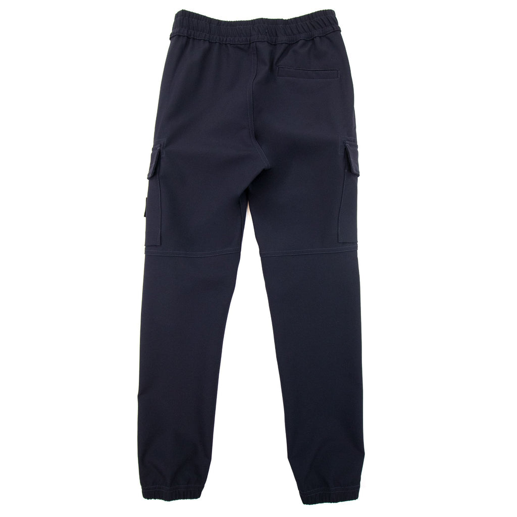 Stone Island Junior 30612 Stretch Nylon Canvas Cargo Trouser Navy V0020