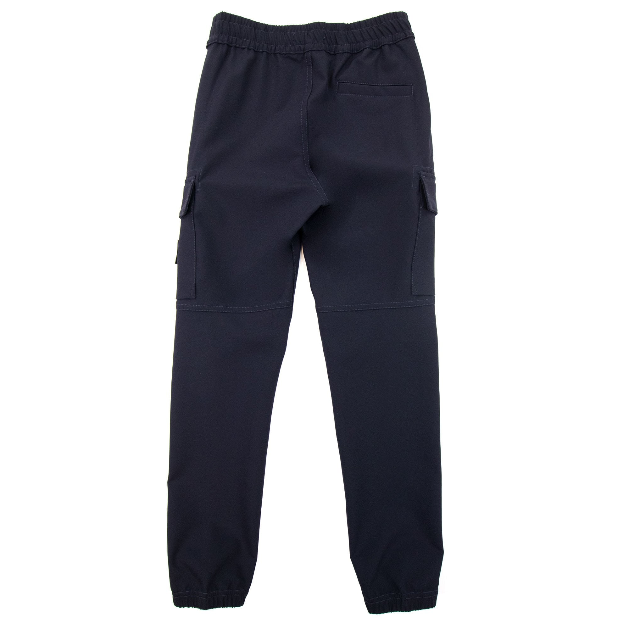Stone Island Junior 30612 Stretch Nylon Canvas Cargo Trouser Navy V0020