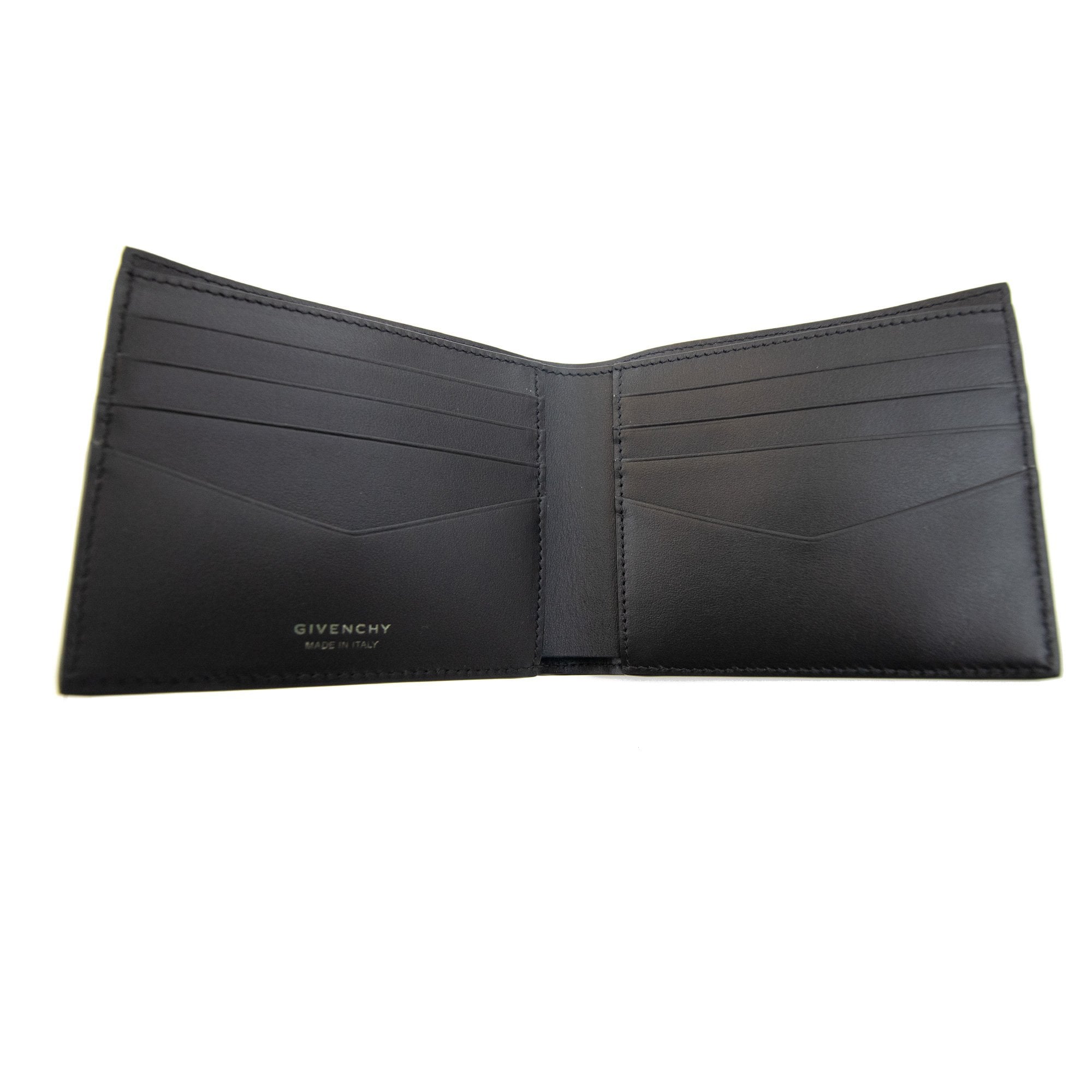 Givenchy Wallet In Braided-effect Leather Black