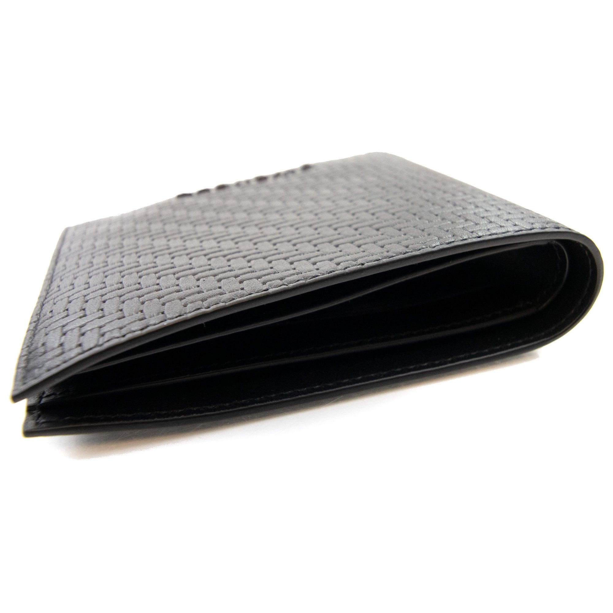 Givenchy Wallet In Braided-effect Leather Black