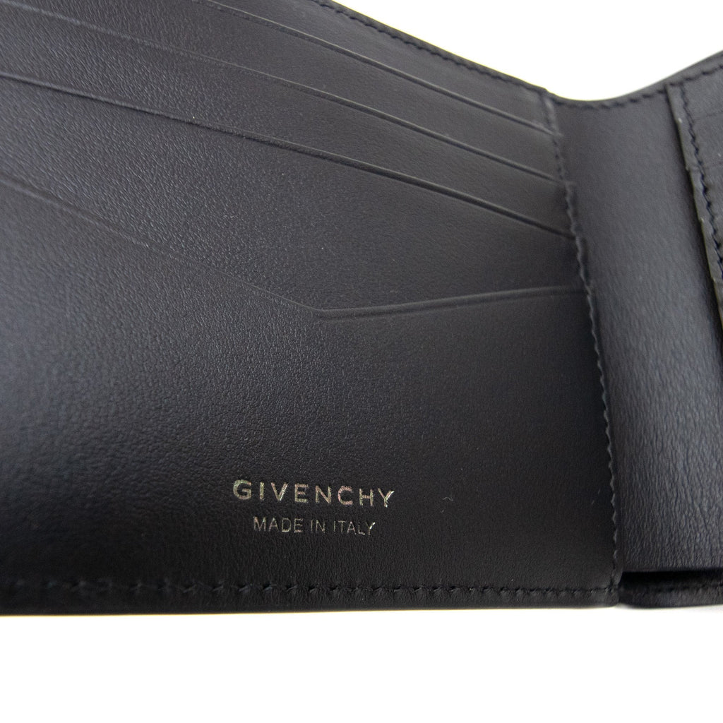 Givenchy Wallet In Braided-effect Leather Black