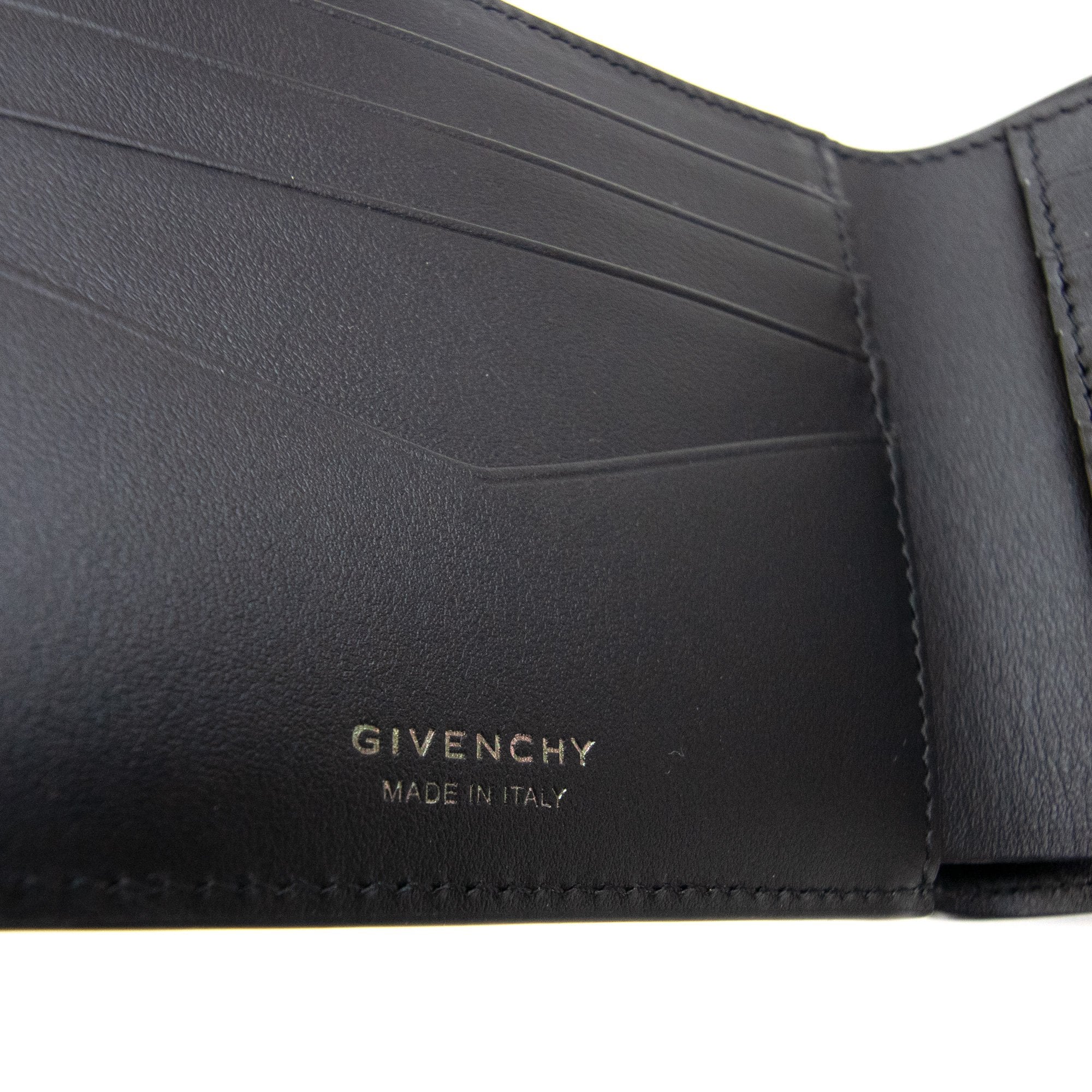 Givenchy Wallet In Braided-effect Leather Black