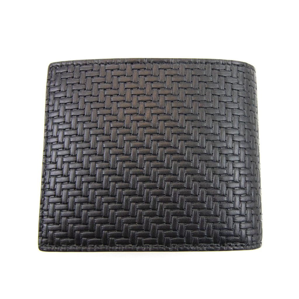 Givenchy Coin Wallet In Braided-effect Leather Black