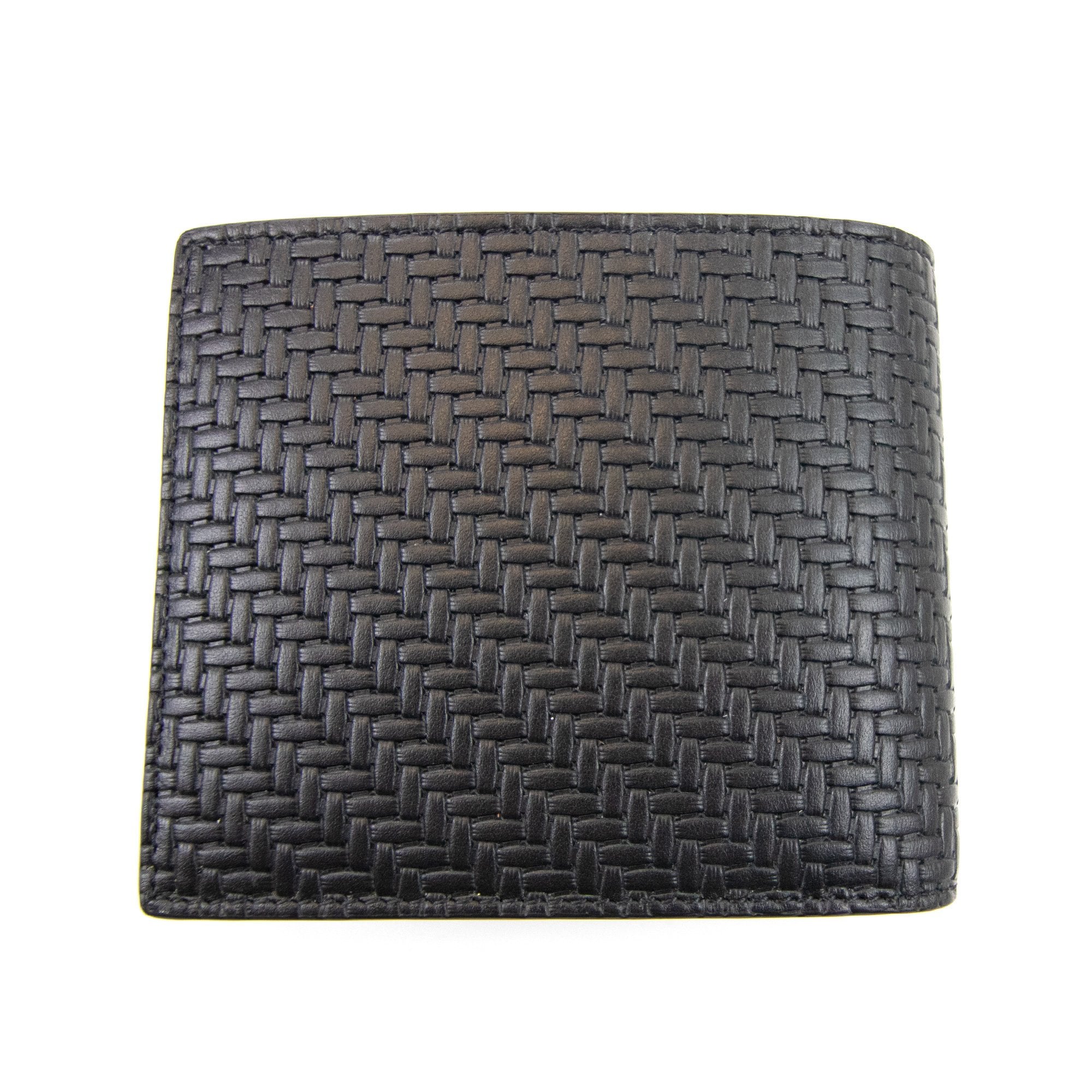 Givenchy Coin Wallet In Braided-effect Leather Black