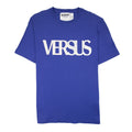 Versace Versus Logo Printed T Shirt Royal Blue