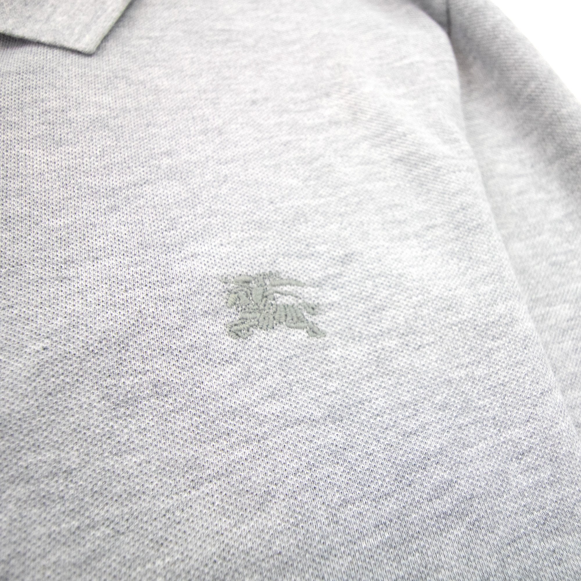 Burberry Oxford Logo L/s Polo Grey Melange
