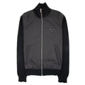 Prada Nylon + Wool Zip Cardigan Black