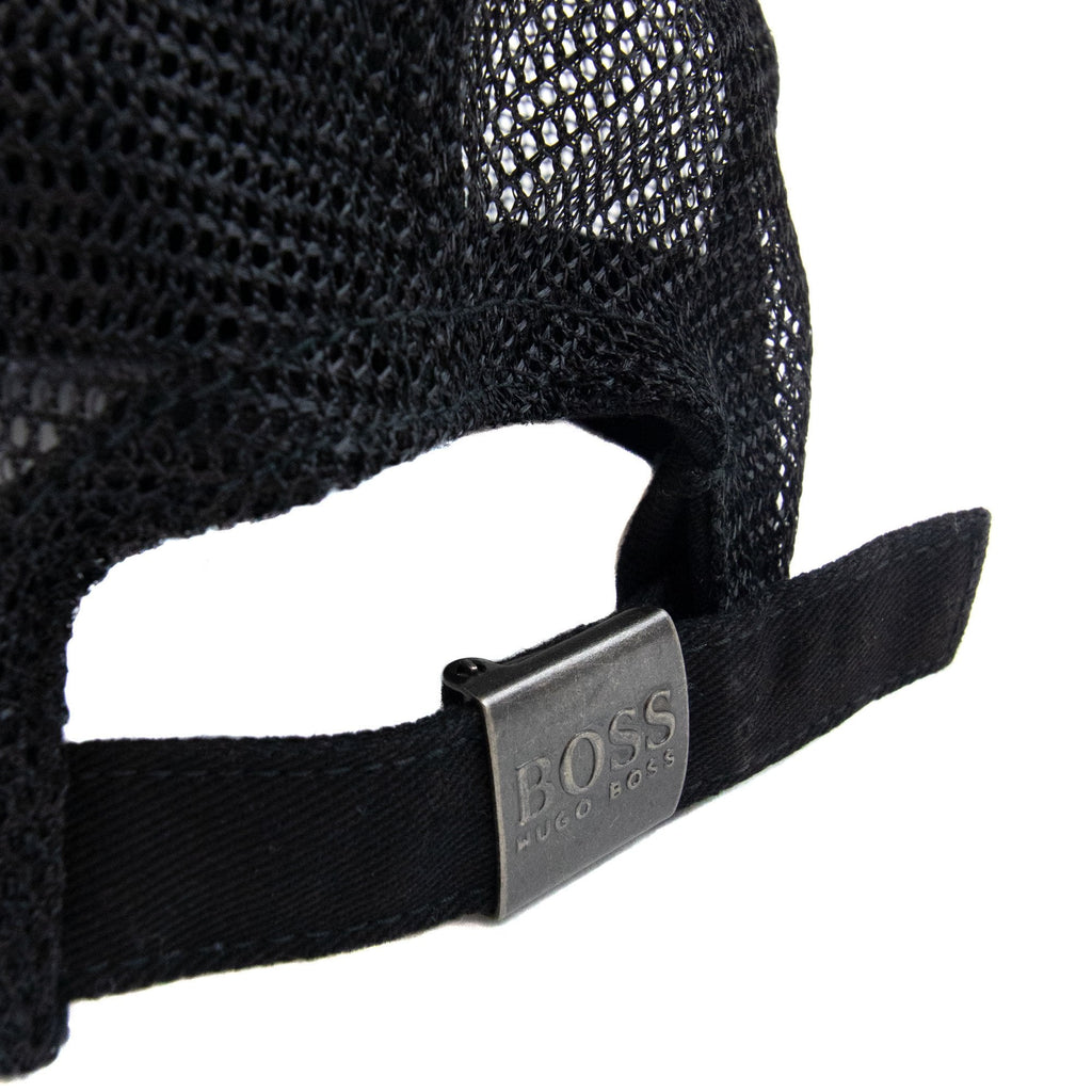 Hugo Boss Kids Embossed Logo Mesh Cap Black