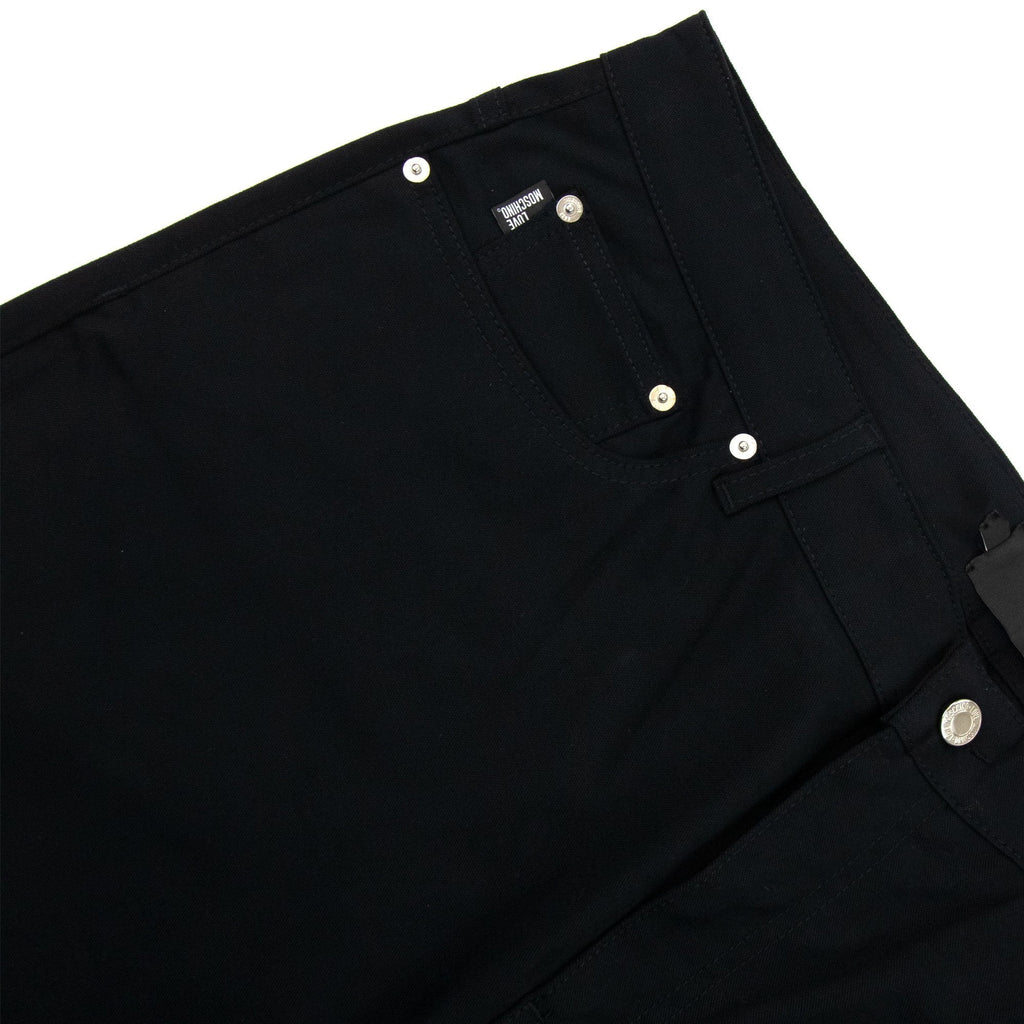 Love Moschino Peace Silver Logo Jeans Black