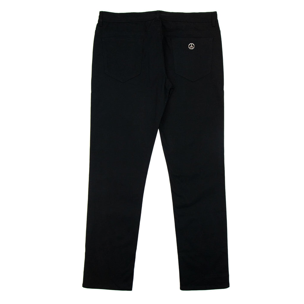 Love Moschino Peace Silver Logo Jeans Black