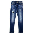 Hookat Pablo Paint Splashes Jeans Denim Blue