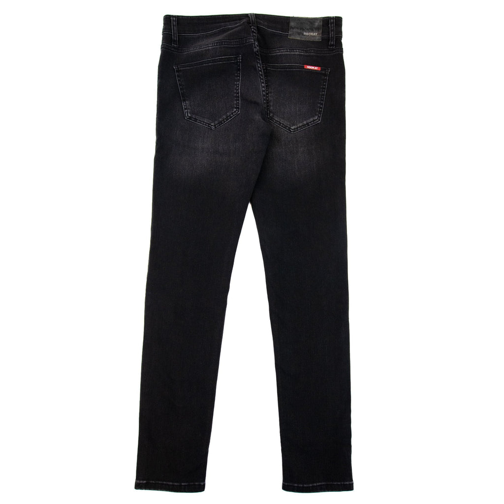 Hookat Teta Paint Splashes Distressed Jeans Black