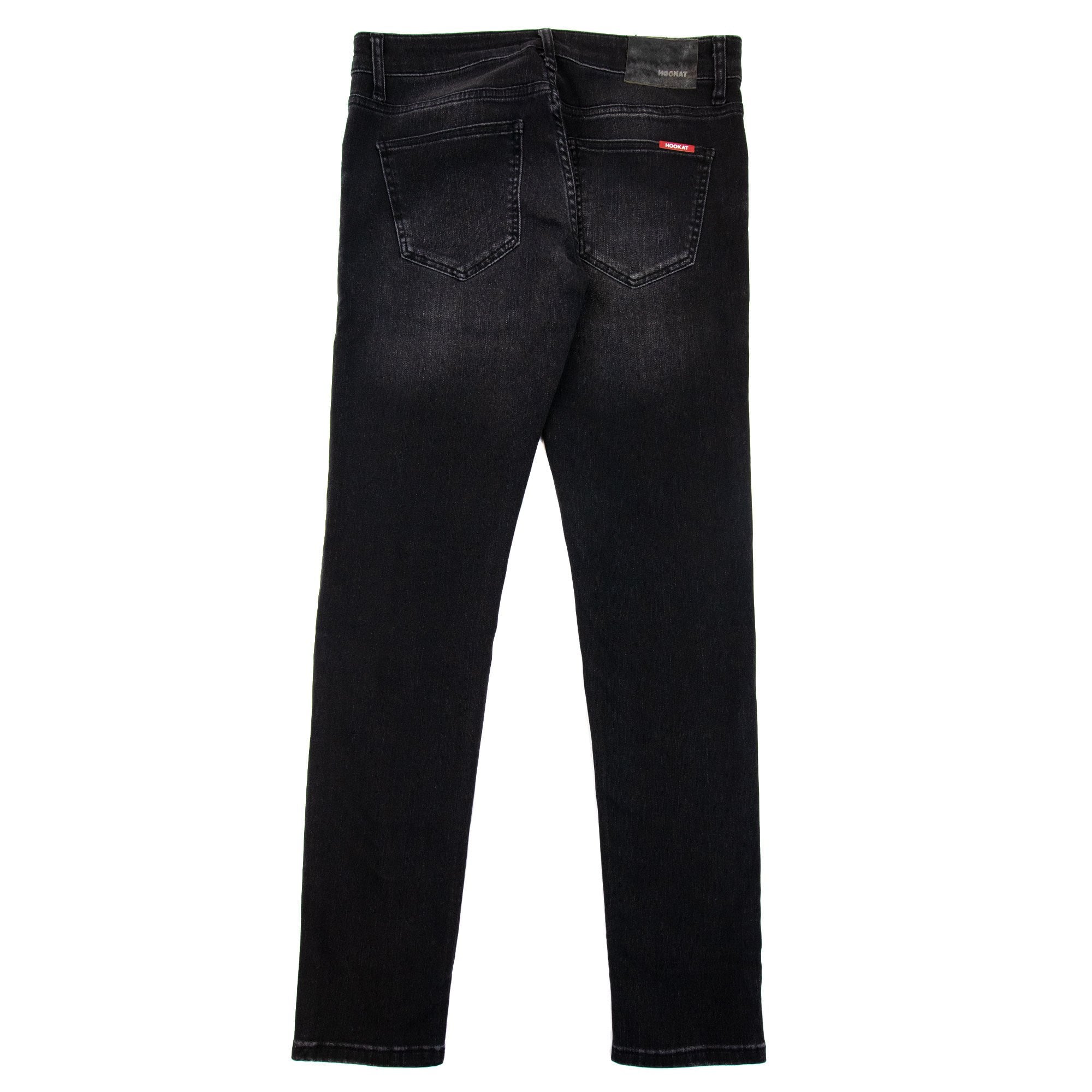 Hookat Teta Paint Splashes Distressed Jeans Black