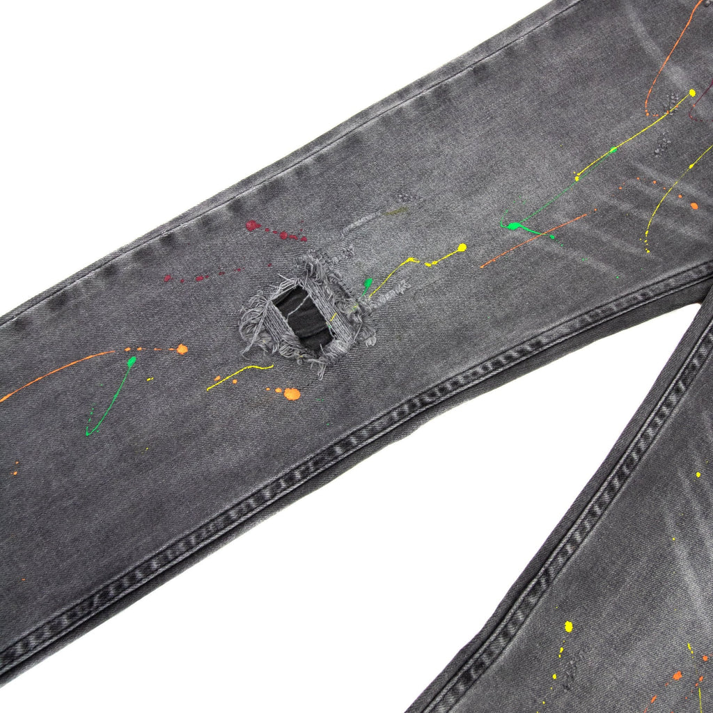 Hookat Malcom Distressed Denim Jeans Grey