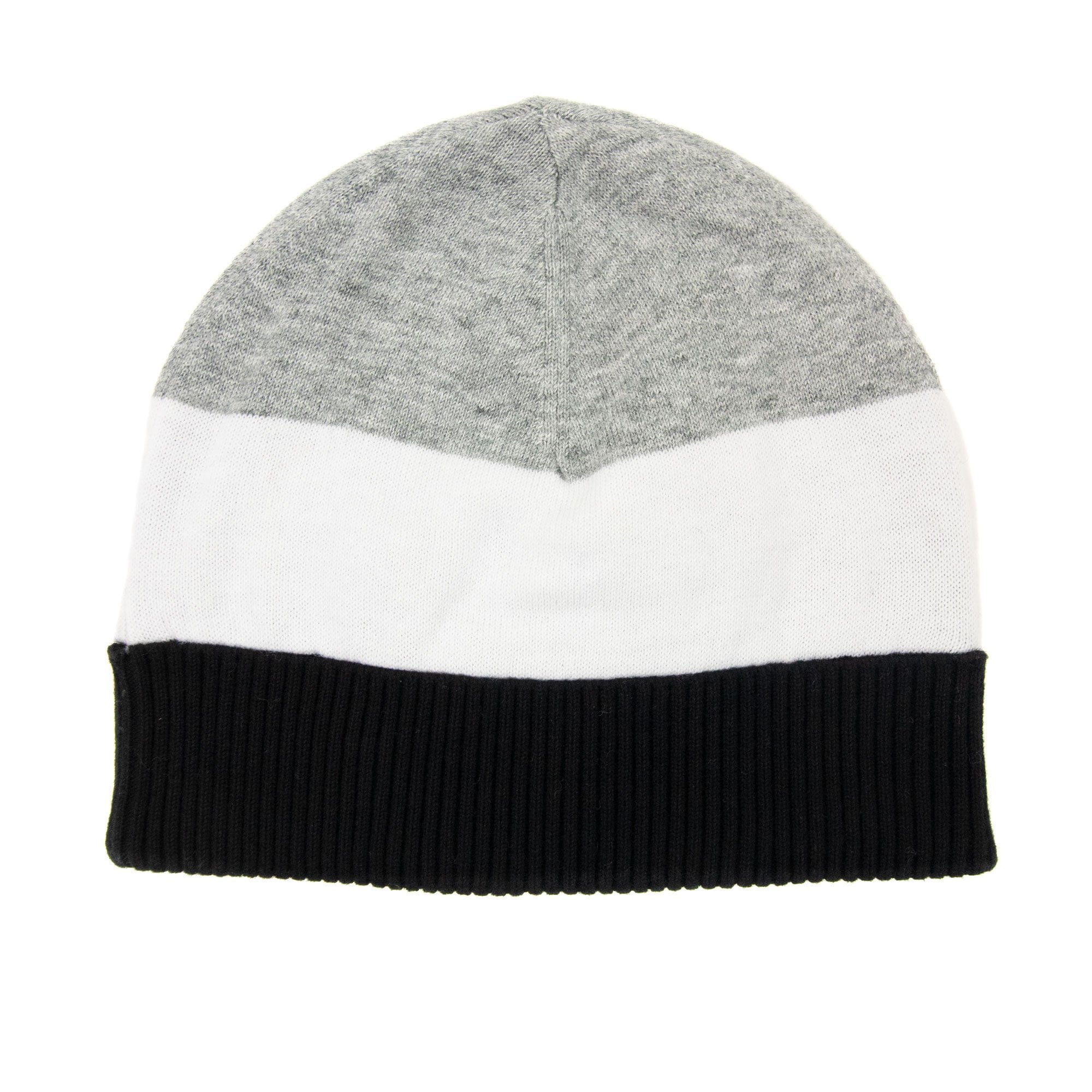 Hugo Boss Kids Block Colour Logo Beanie White Grey Black