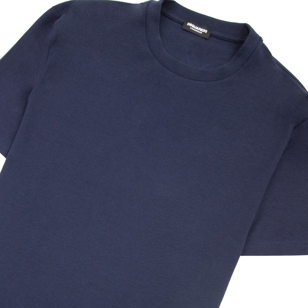 Dsquared2 Embroidered Back Logo T Shirt Navy