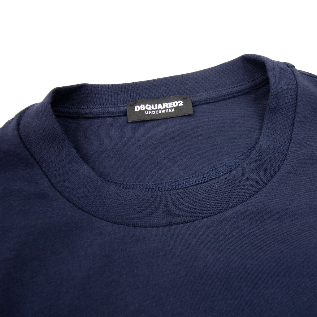 Dsquared2 Embroidered Back Logo T Shirt Navy
