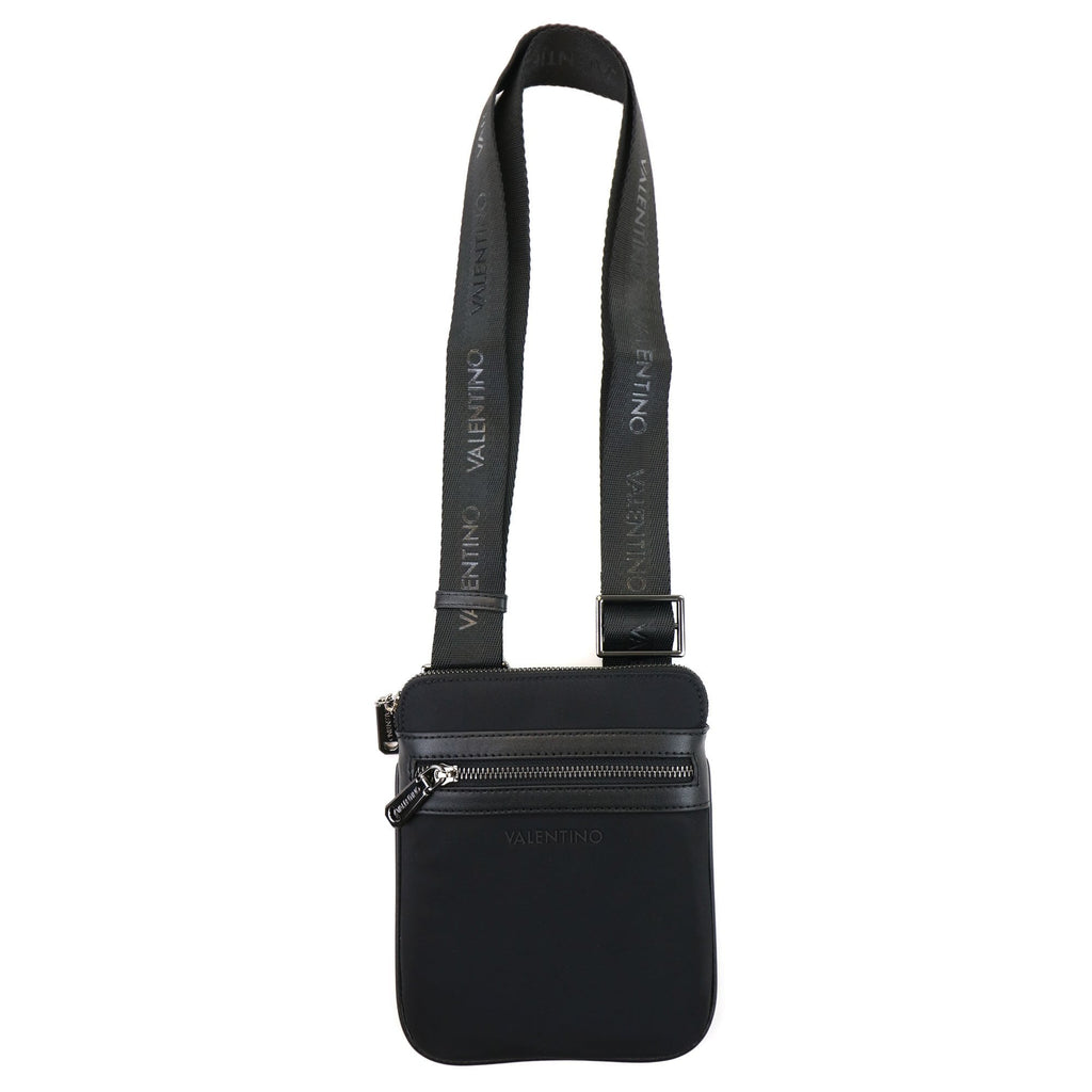 Valentino Nachos Plain Logo Cross Body Bag Nero