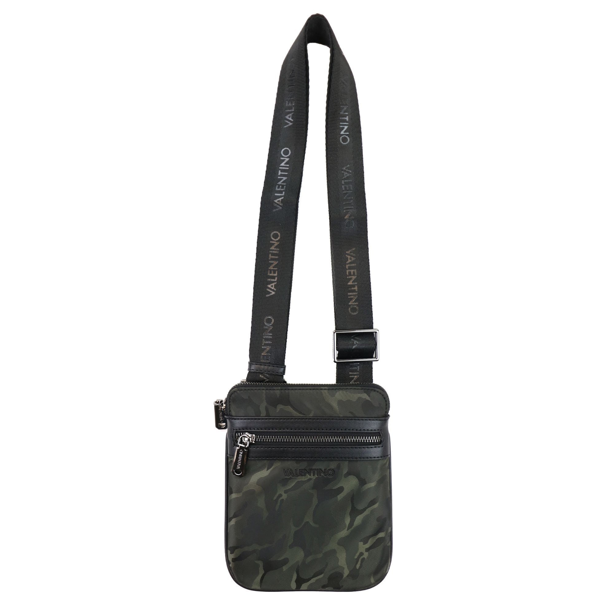 Valentino Nachos Camo Logo Cross Body Bag Camo