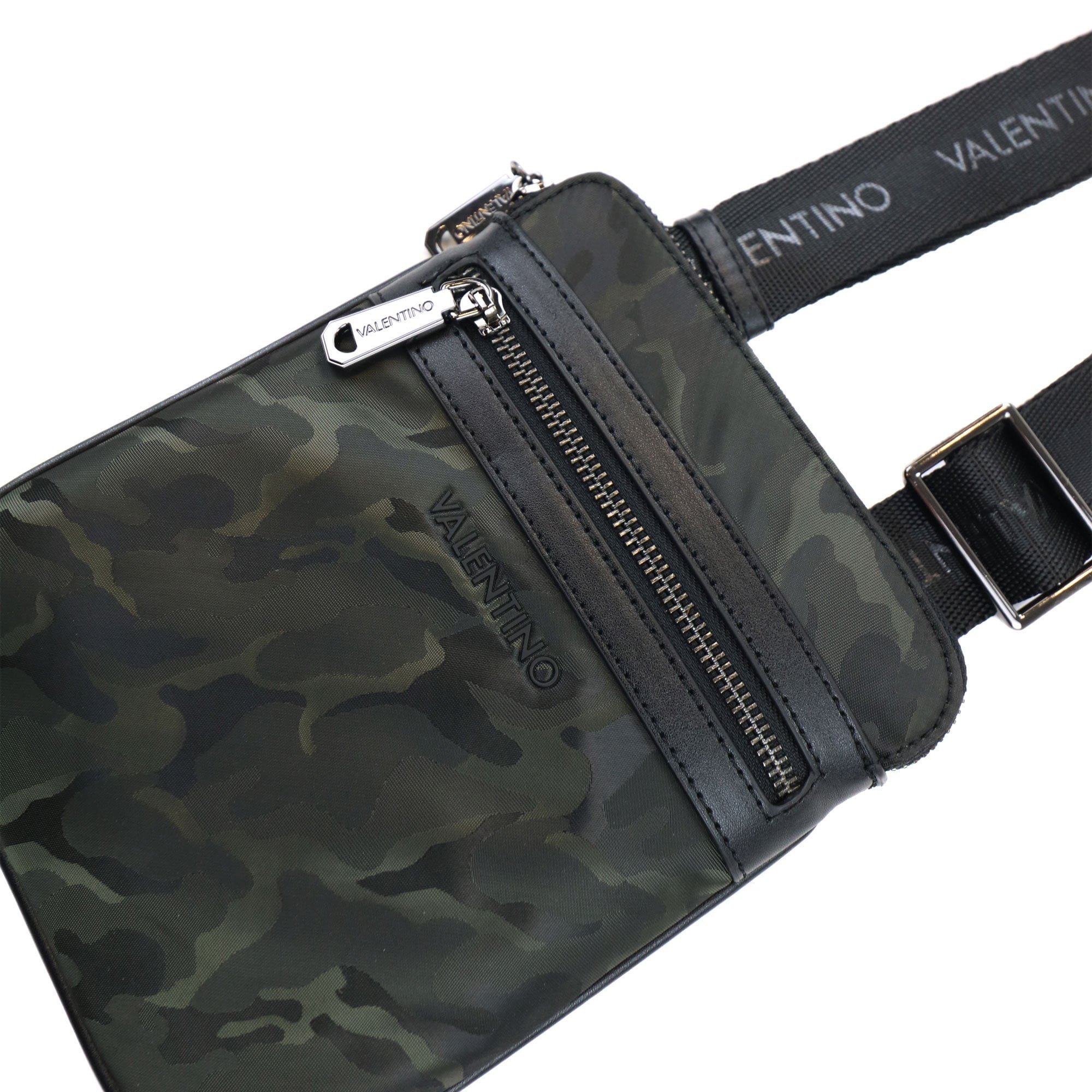 Valentino Nachos Camo Logo Cross Body Bag Camo