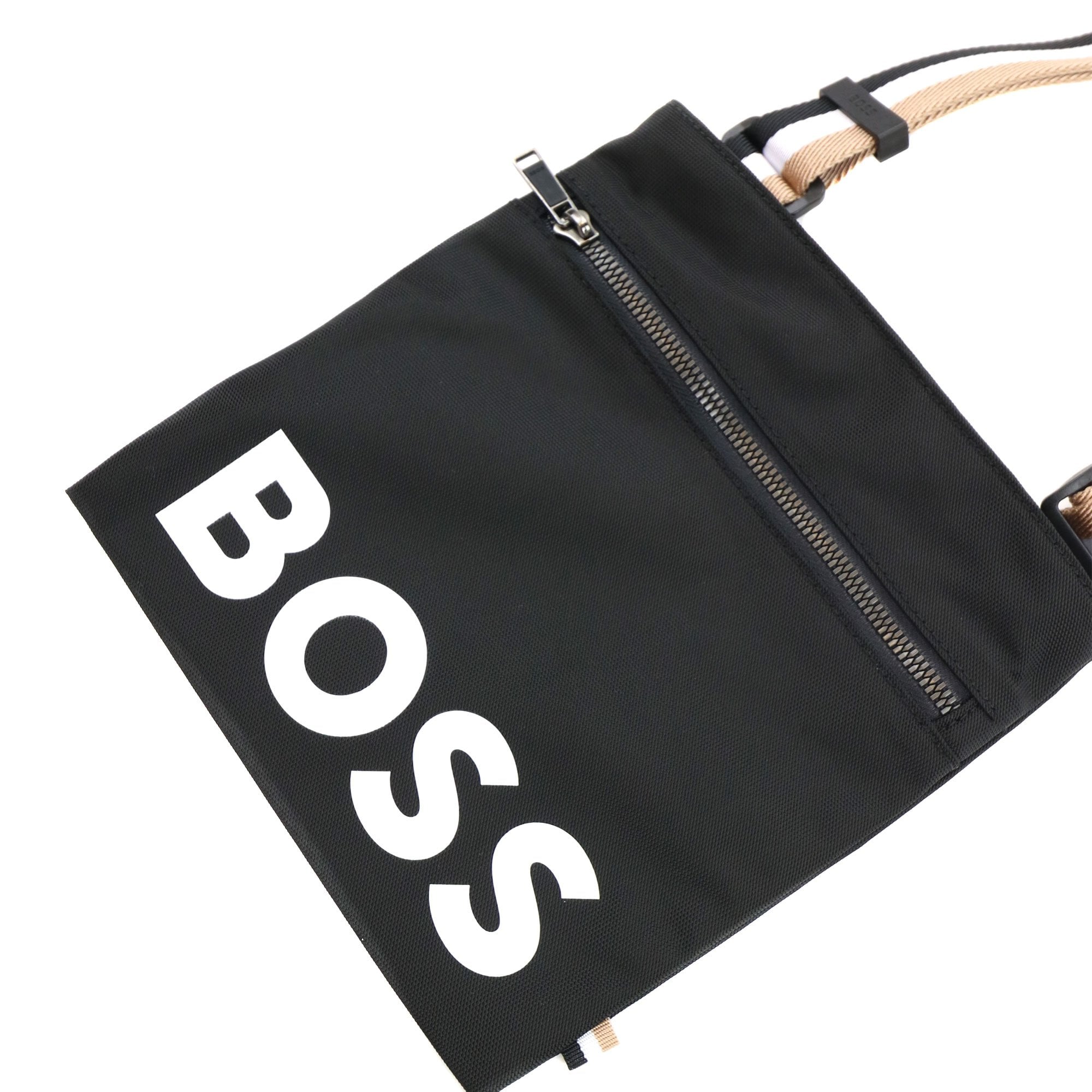 Hugo Boss Catch Printed Logo Envelope Bag Black/white