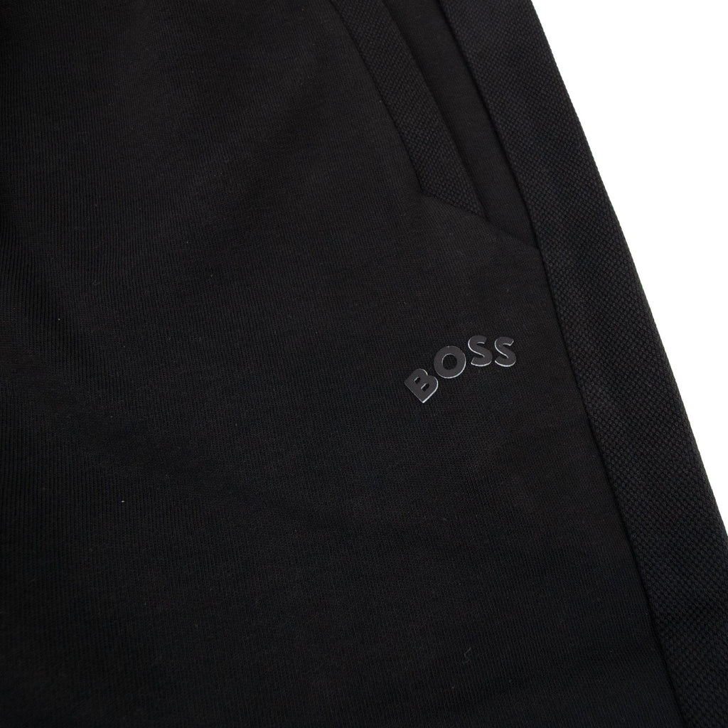 Hugo Boss Hadiko Curved Logo Jogging Pants Black 001