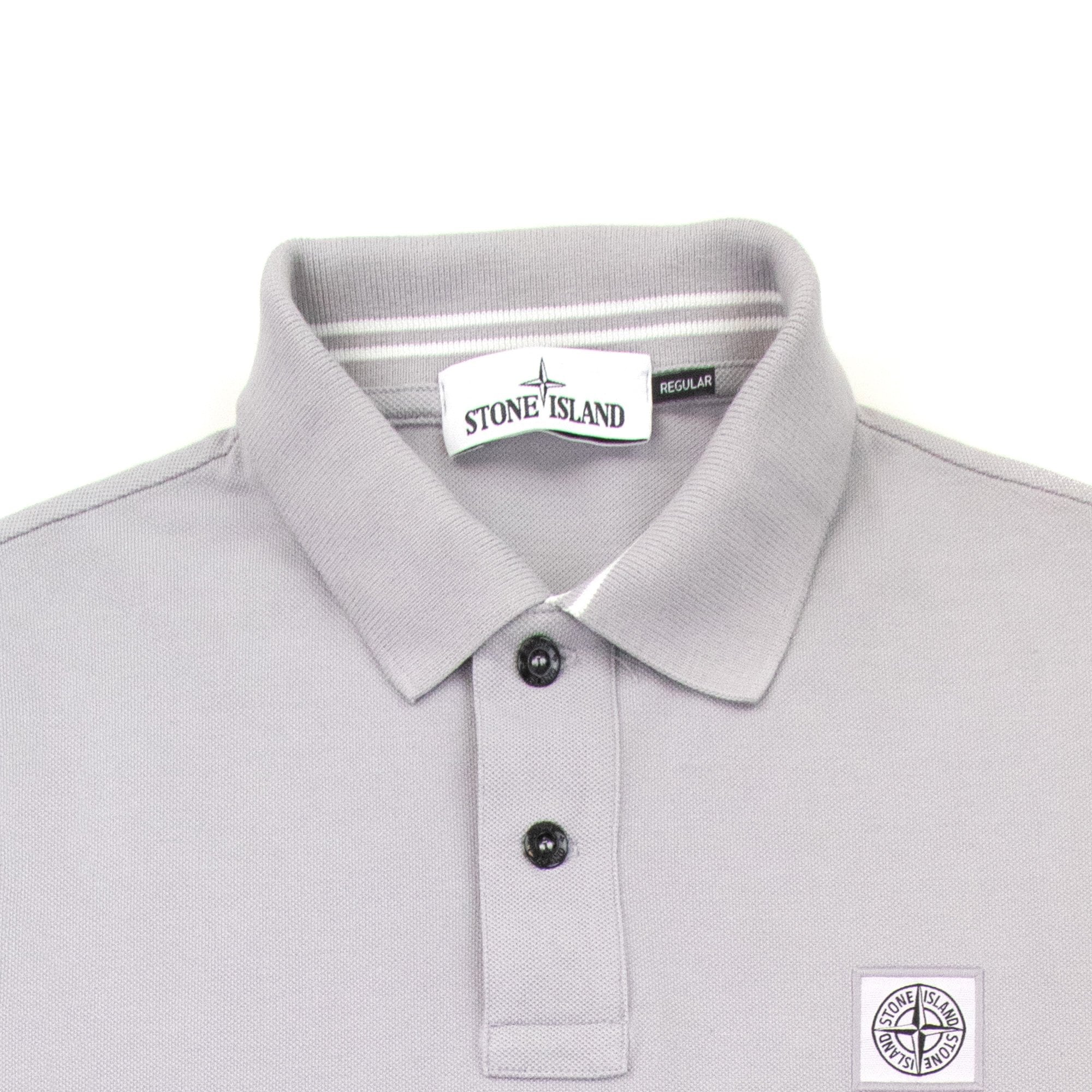 Stone Island Tip Polo Ss Lavender V0047
