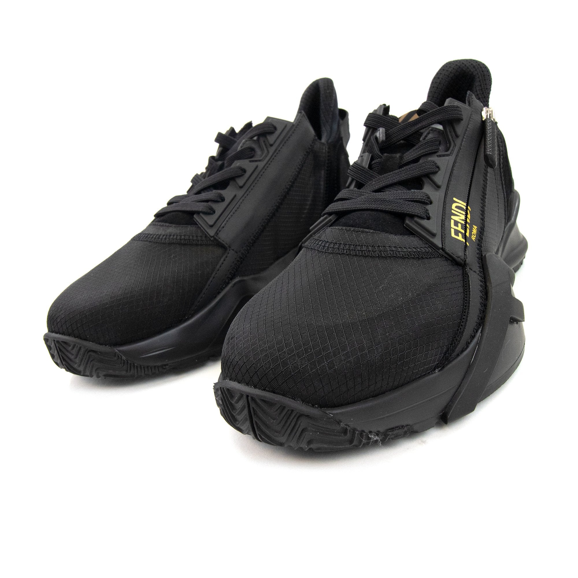 Fendi Nylon Low Tops Nero