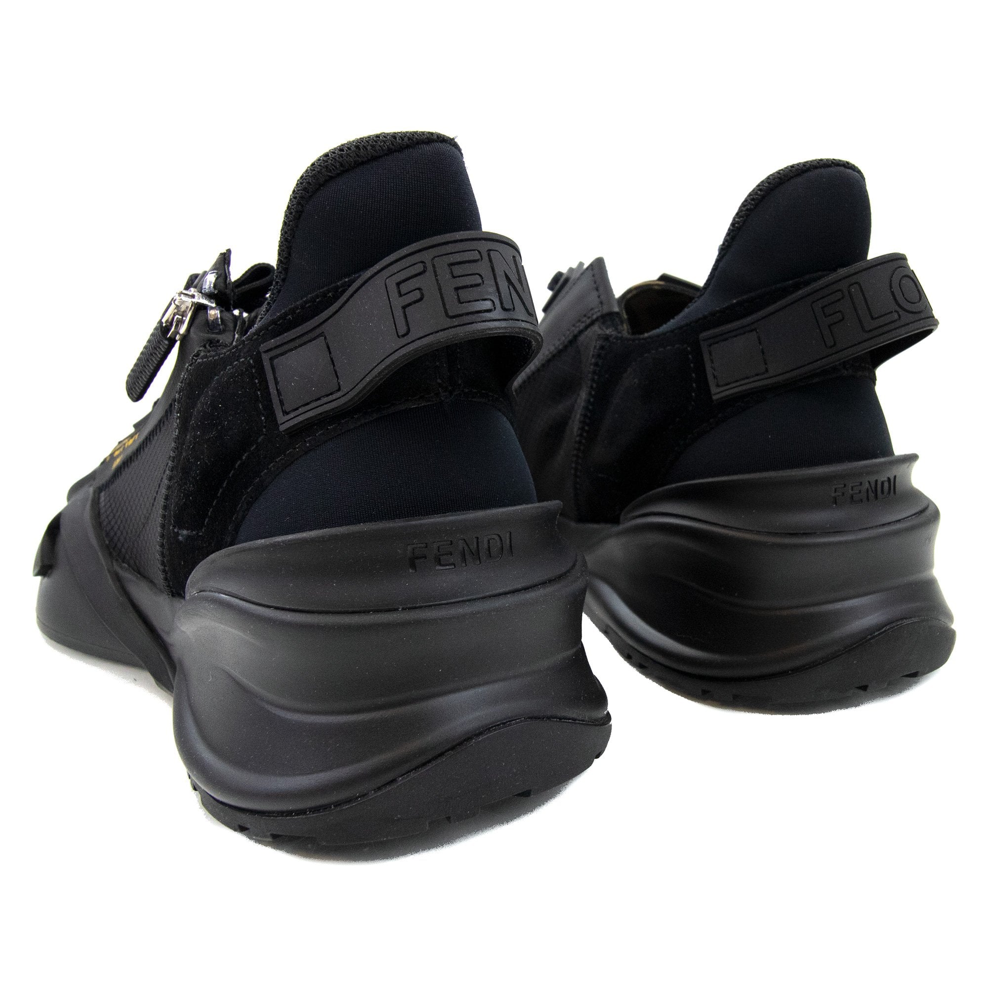 Fendi Nylon Low Tops Nero