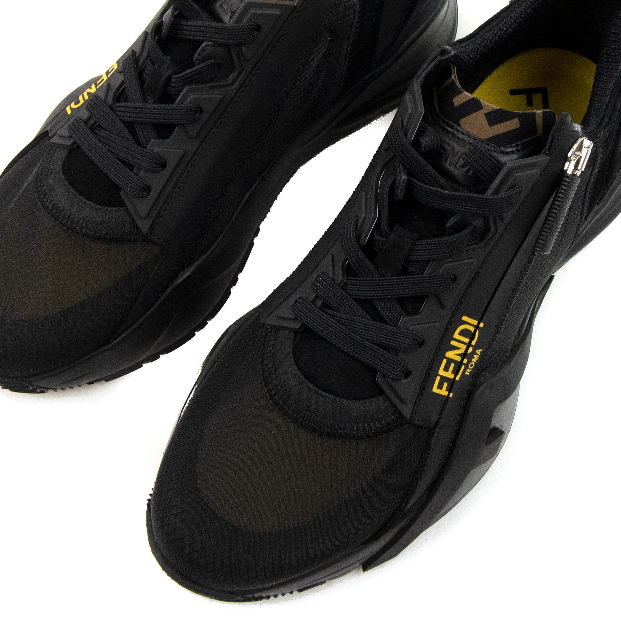 Fendi Nylon Low Tops Nero