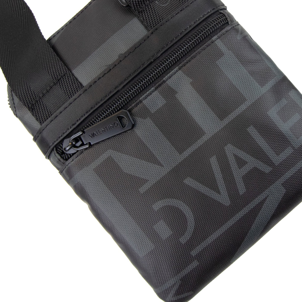 Valentino Logo Printed Shell Cross Body Bag Nylo Nero