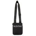 Valentino Logo Mini Cross Body Bag Plin Nero