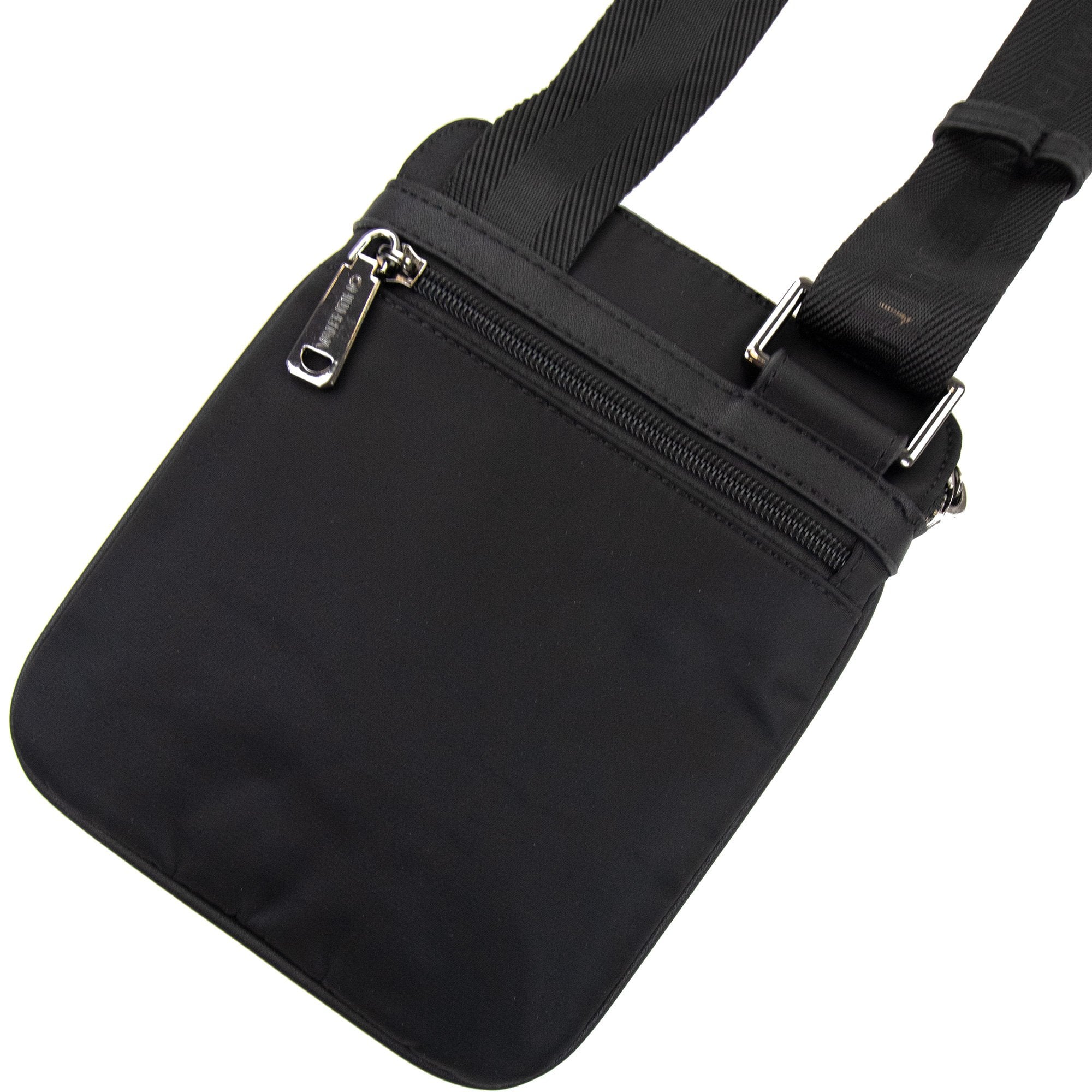 Valentino Logo Mini Cross Body Bag Plin Nero
