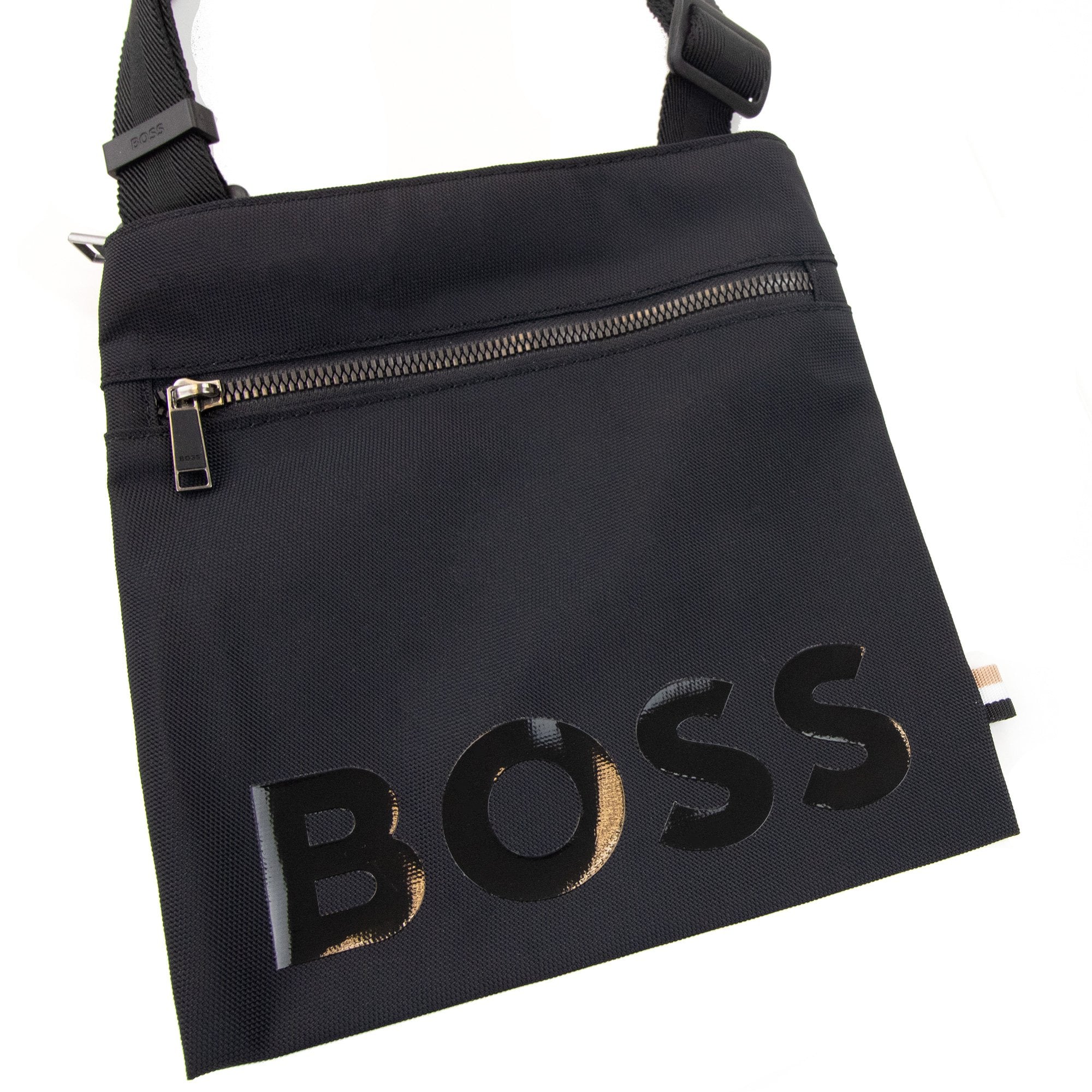 Hugo Boss Catch Printed Logo Envelope Bag Black 001
