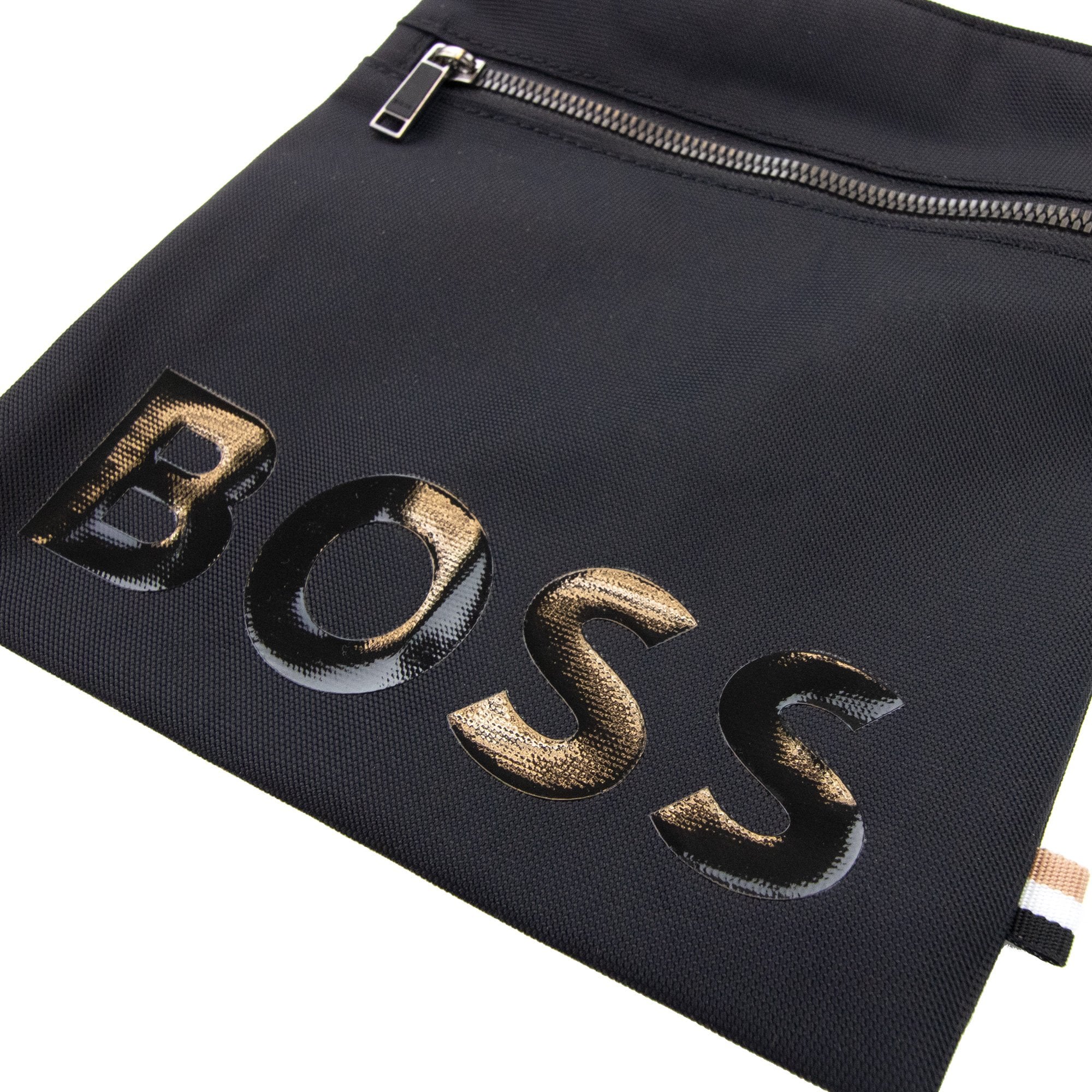 Hugo Boss Catch Printed Logo Envelope Bag Black 001