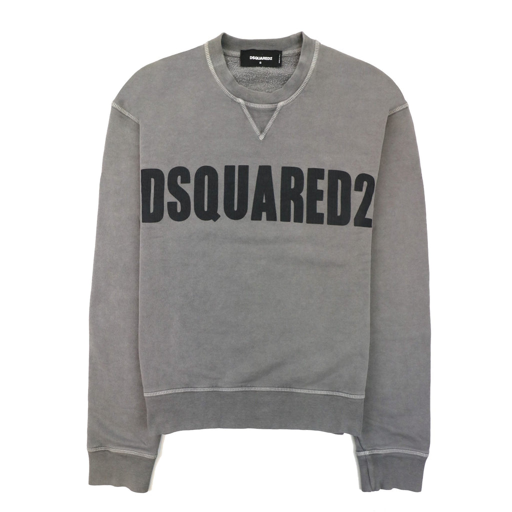 Dsquared2 Logo Print Crewneck Sweatshirt Dark Grey