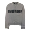 Dsquared2 Logo Print Crewneck Sweatshirt Dark Grey