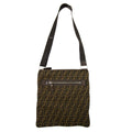 Fendi Ff Logo Zucca Massenger Bag Tabacco/moro
